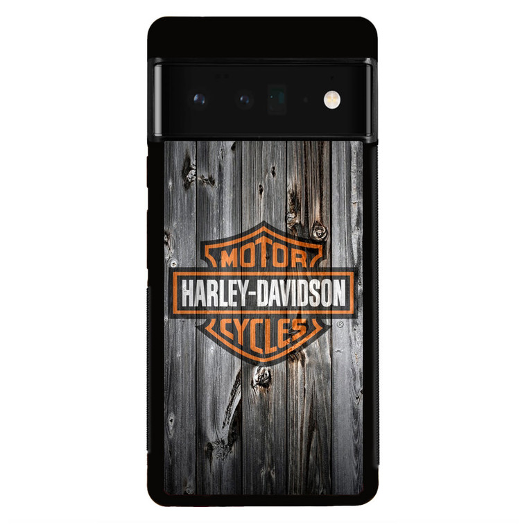 Harley Davidson Wood Art Google Pixel 6 Pro Case