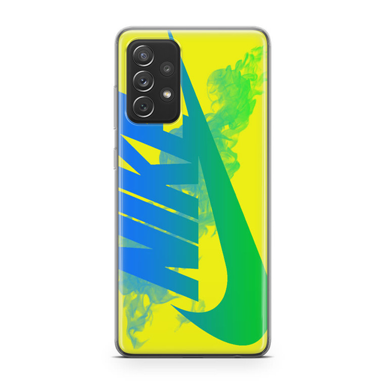 Nike Logo in Yellow Samsung Galaxy A52 Case