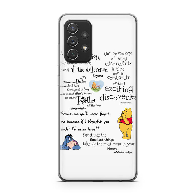 Winnie The Pooh Quotes 2 Samsung Galaxy A52 Case