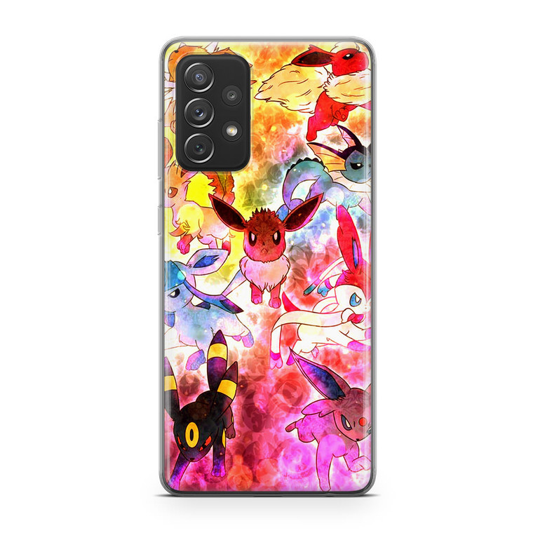 Pokemon Eevee Collage Samsung Galaxy A52 Case