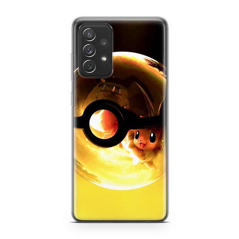 Pokemon Ball Pikachu Samsung Galaxy A52 Case