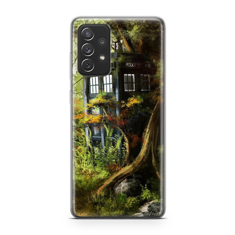 Tardis In The Forest Samsung Galaxy A52 Case