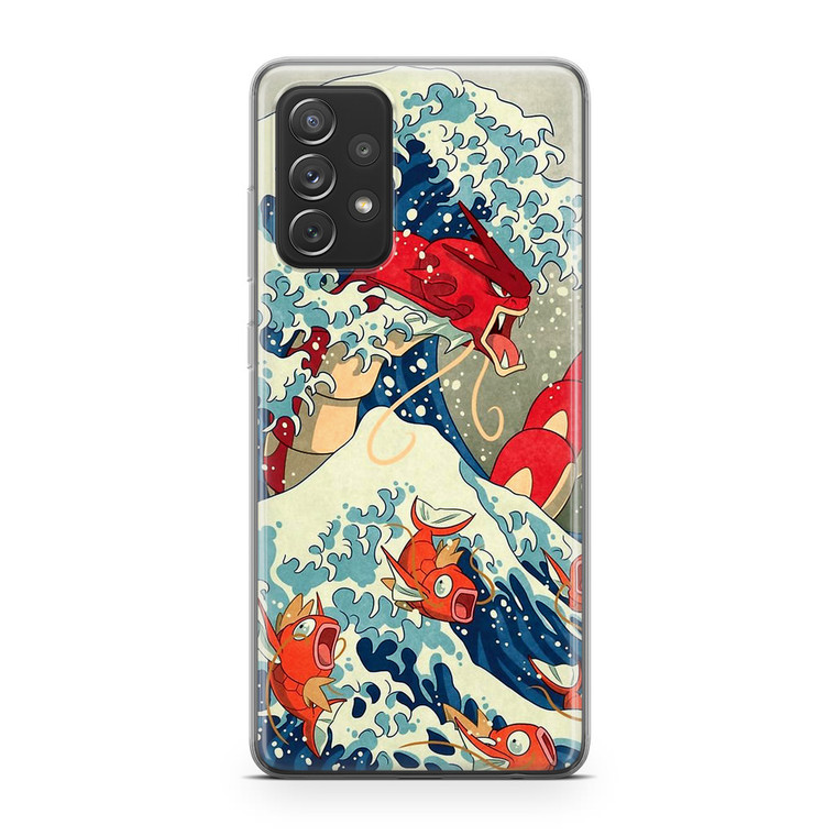 The Great Wave Of Kanto Pokemon Samsung Galaxy A52 Case
