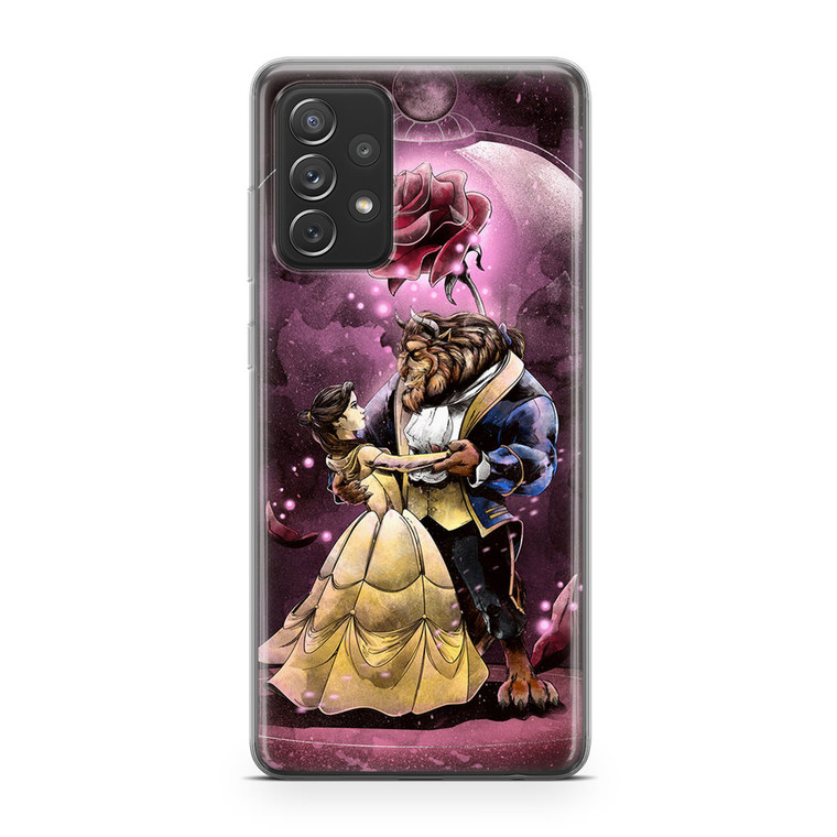 Beauty And The Beast Glass Samsung Galaxy A52 Case