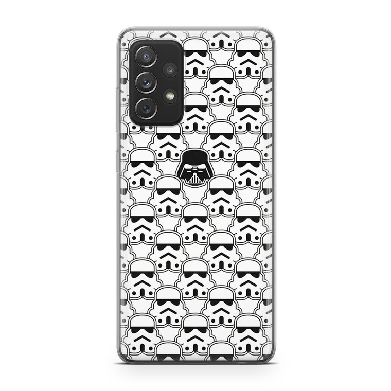 Stormtroopers Darth Vader Bomb Pattern Samsung Galaxy A52 Case