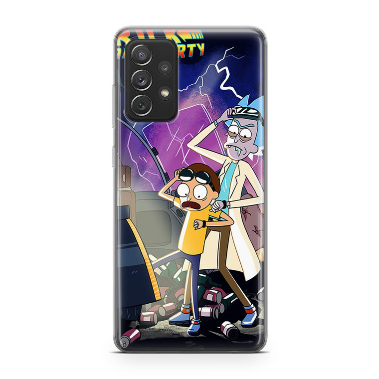Rick And Morty Back To The Future Samsung Galaxy A52 Case