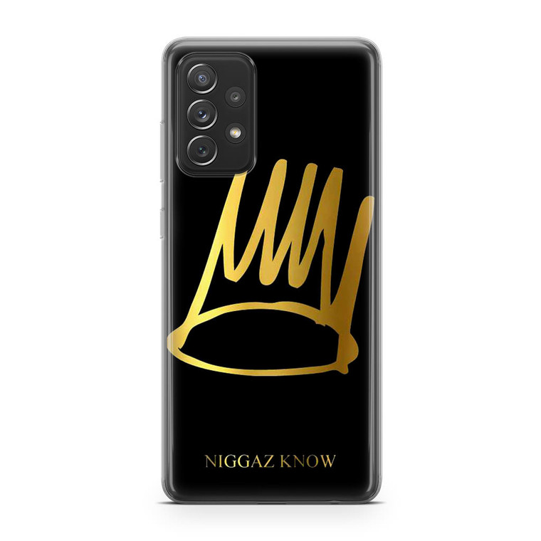 J Cole Crown Born Sinner Samsung Galaxy A52 Case