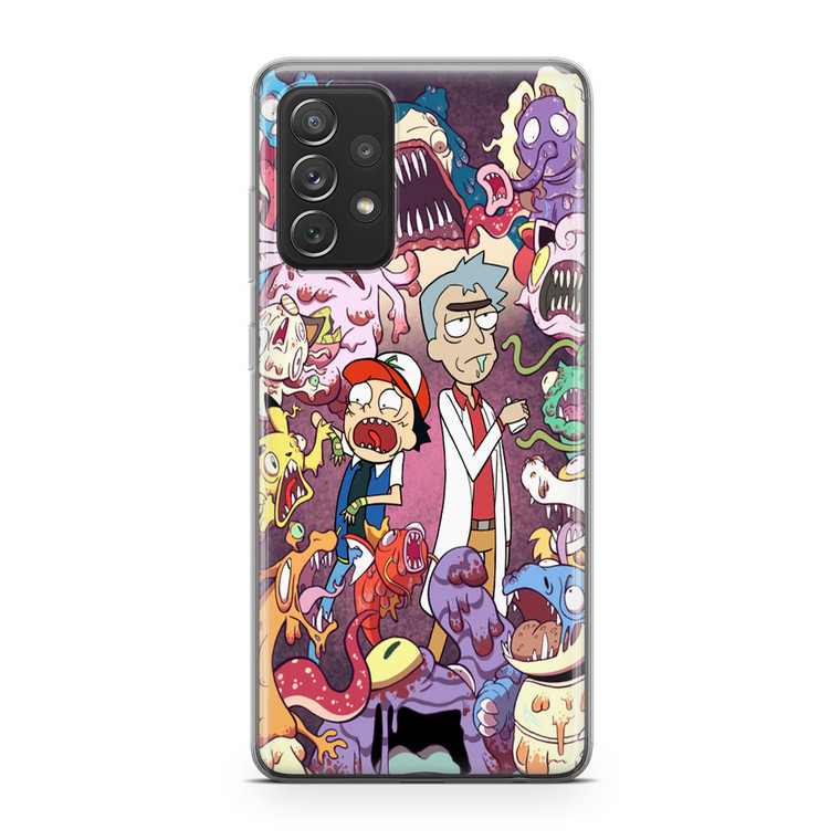 Rick And Morty Pokemon1 Samsung Galaxy A52 Case