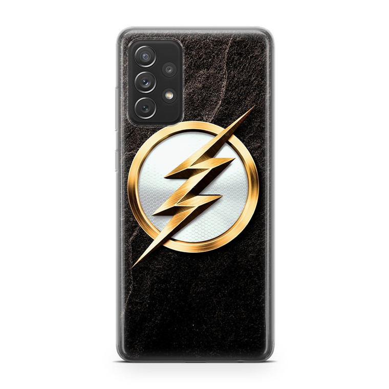 The Flash Gold Logo Samsung Galaxy A52 Case