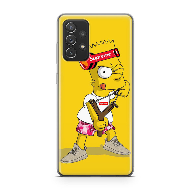 Explore Bart Simpson Supreme Samsung Galaxy A52 Case