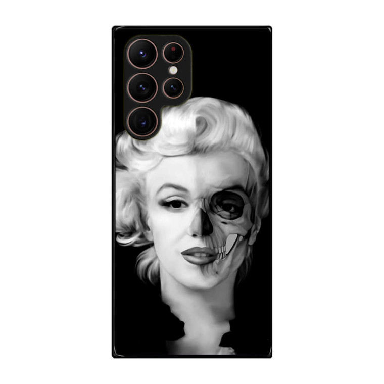 Marilyn Monroe Half Skull Samsung Galaxy S22 Ultra Case