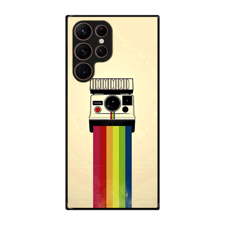 Polaroid Camera Colorful Rainbow Samsung Galaxy S22 Ultra Case