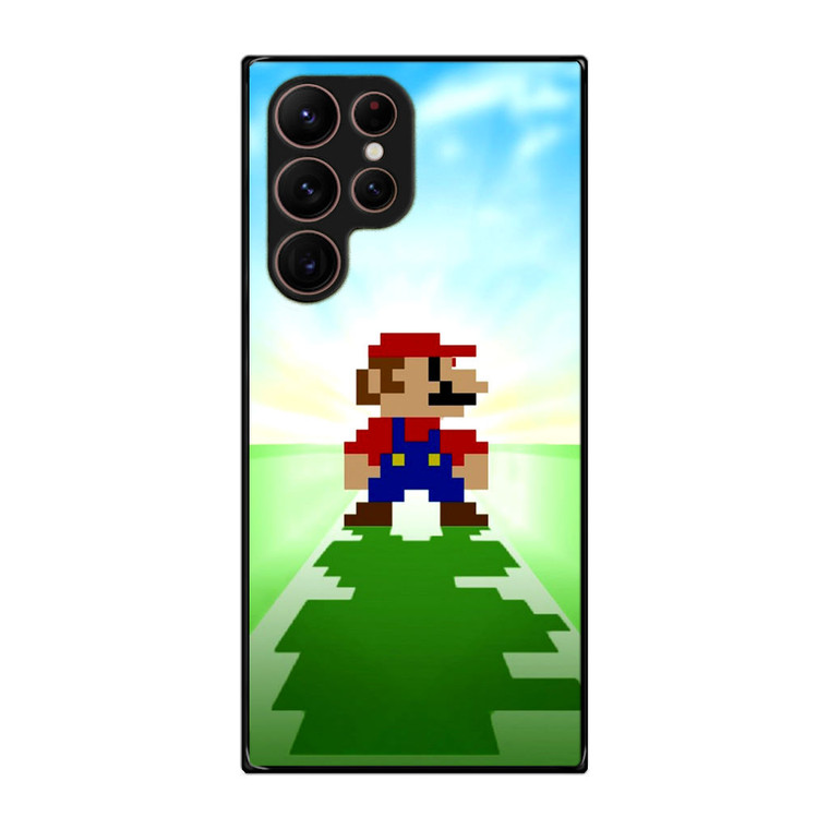 Super Mario Bros Minecraft Samsung Galaxy S22 Ultra Case