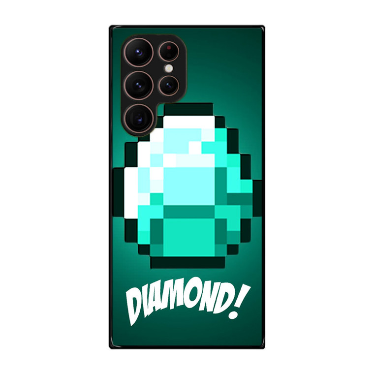 Diamond Minecraft Samsung Galaxy S22 Ultra Case