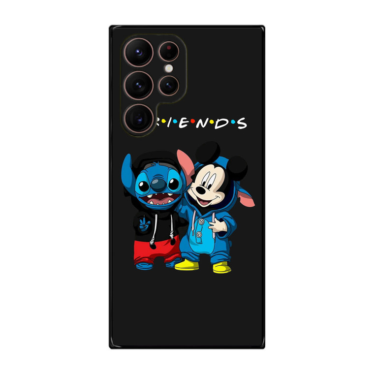 Stitch and Mickey Friends Samsung Galaxy S22 Ultra Case