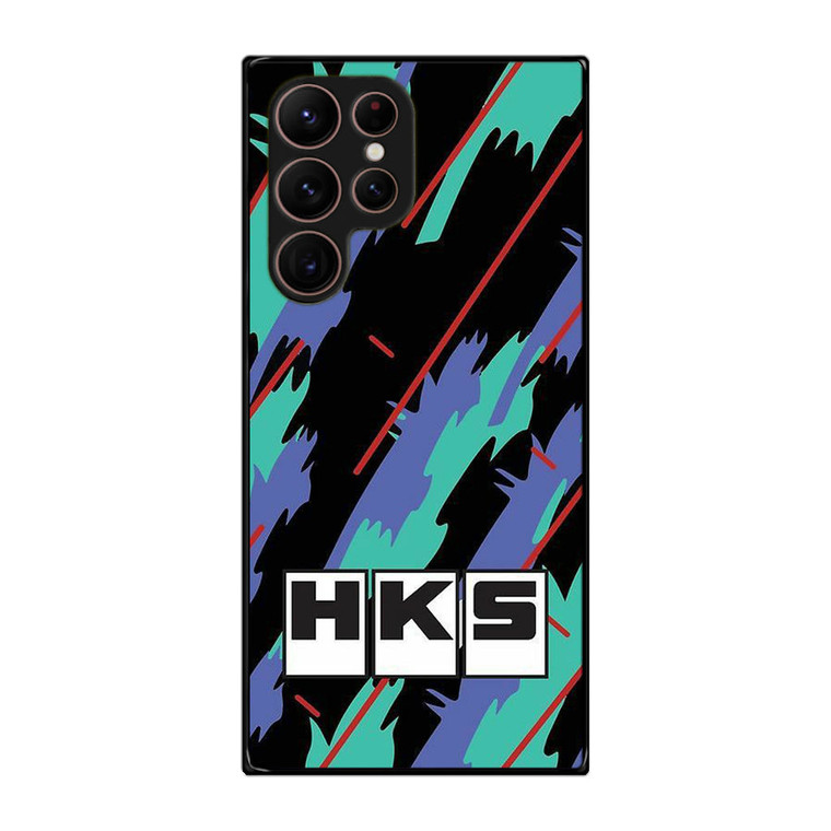 HKS Retro Pattern Samsung Galaxy S22 Ultra Case