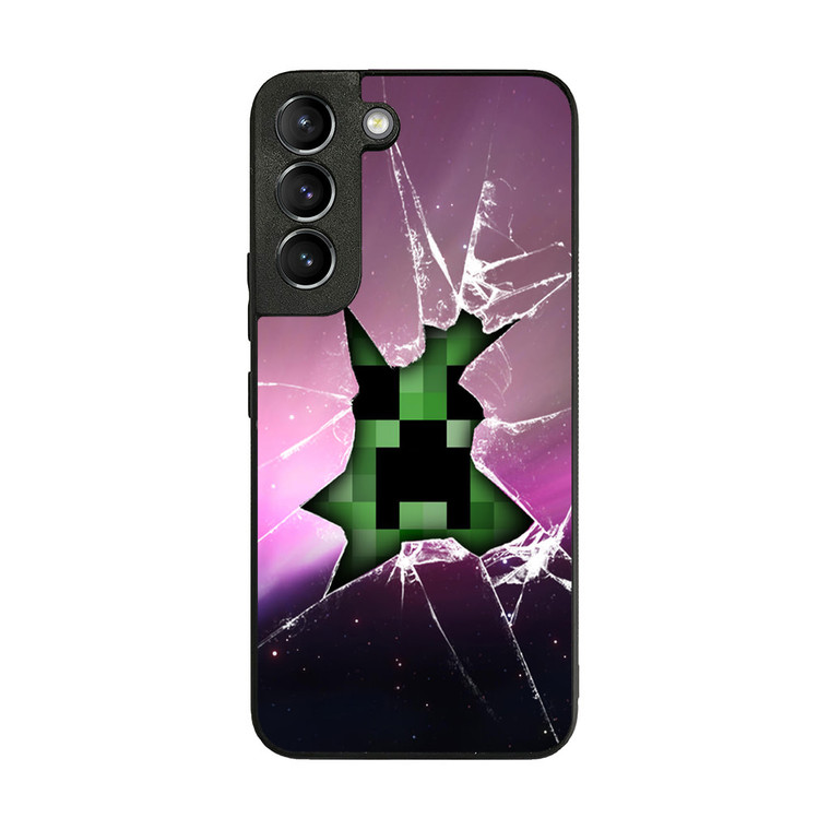 Minecraft Creeper Violet Samsung Galaxy S22 Case