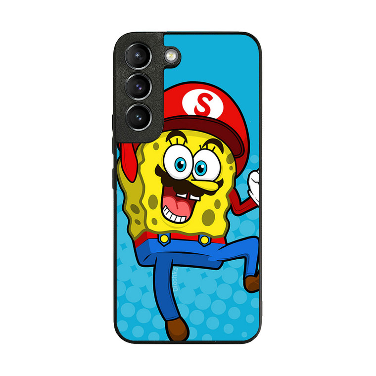 Spongebob Super Mario Samsung Galaxy S22 Case
