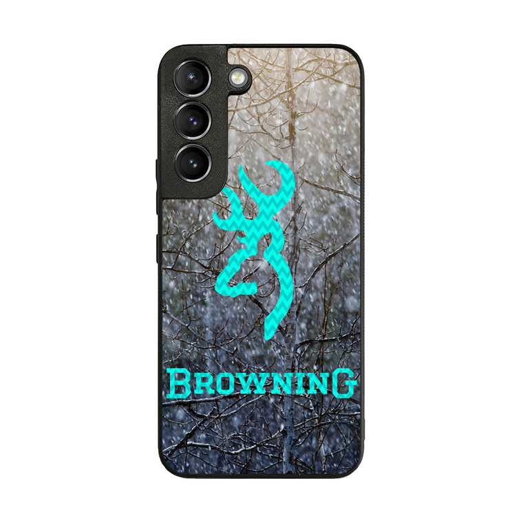 Browning Turquoise Chevron Samsung Galaxy S22 Case