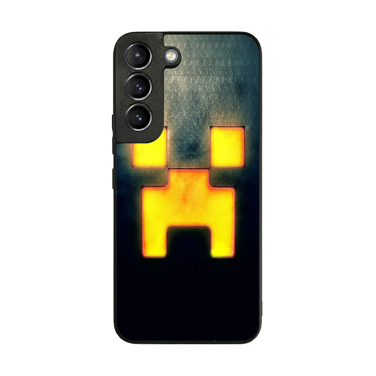 Minecraft Creeper Black Samsung Galaxy S22 Case