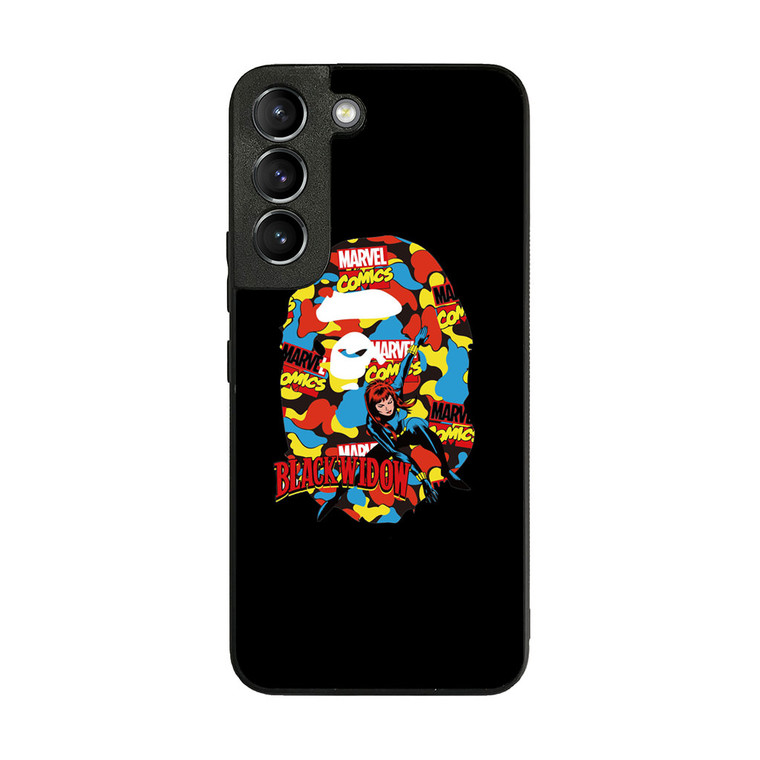 Marvel X Bape Black Widow Samsung Galaxy S22 Case