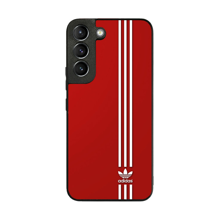 Brand Adidas Red White Sport Samsung Galaxy S22 Case