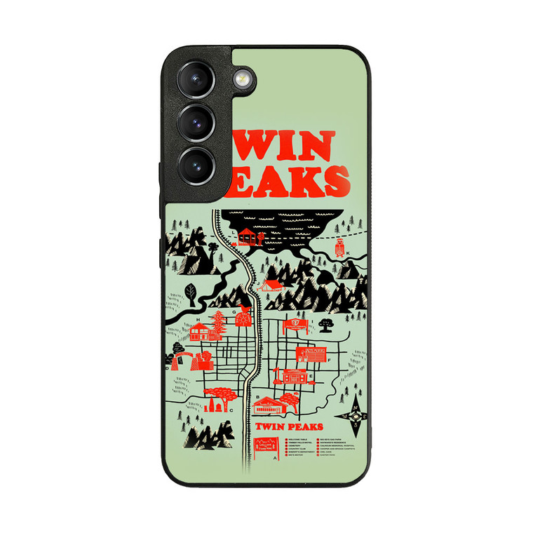 Welcome to Twin Peaks Map Samsung Galaxy S22 Plus Case