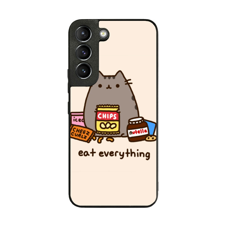 Pusheen The Cat Eat Everything Samsung Galaxy S22 Plus Case