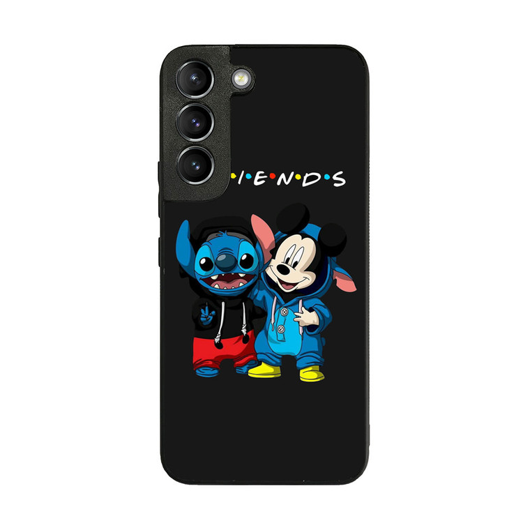 Stitch and Mickey Friends Samsung Galaxy S22 Plus Case