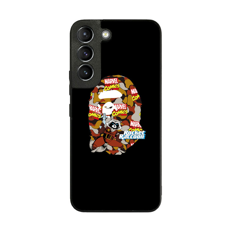 Marvel X Bape Rocket Raccon Samsung Galaxy S22 Plus Case