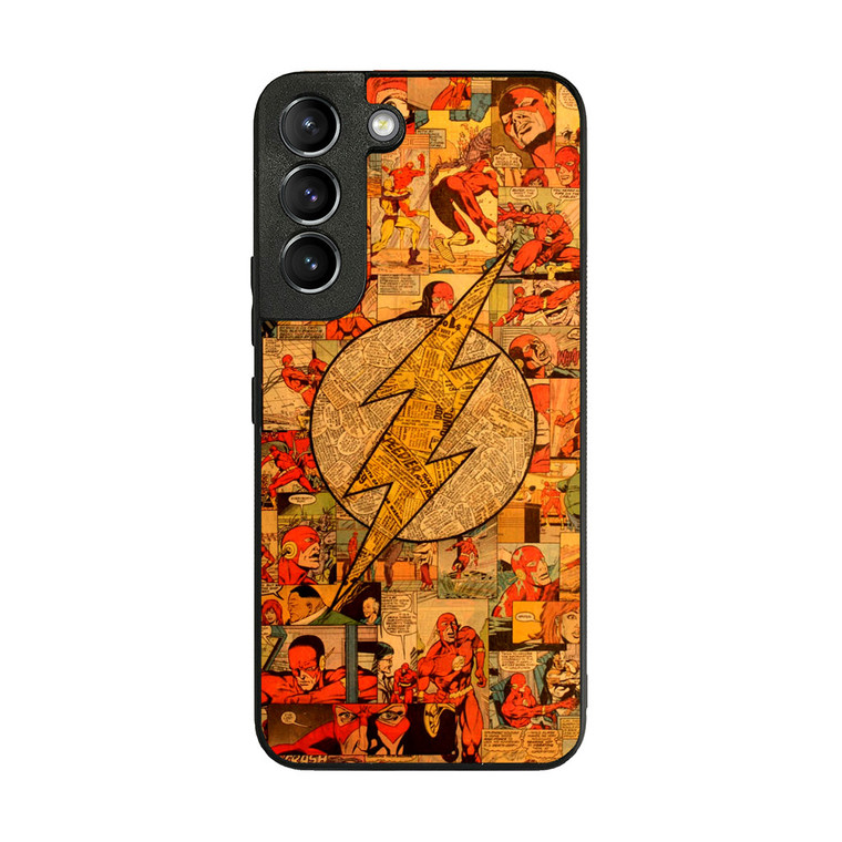 Flash Superhero Logo DC Comics Collage Samsung Galaxy S22 Plus Case