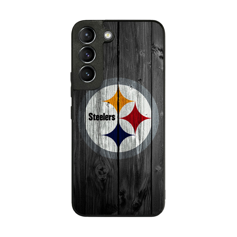 Pittsburgh Steelers Wood Samsung Galaxy S22 Plus Case