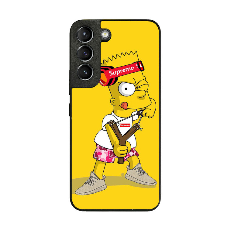 Explore Bart Simpson Supreme Samsung Galaxy S22 Plus Case