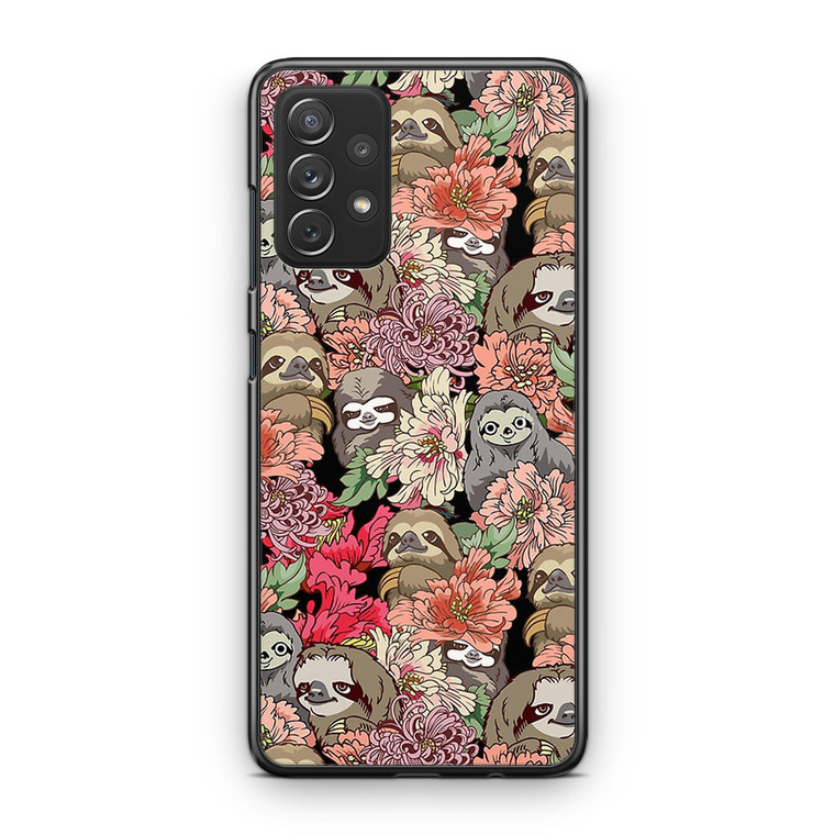 Because Sloth Flower Samsung Galaxy A13 Case