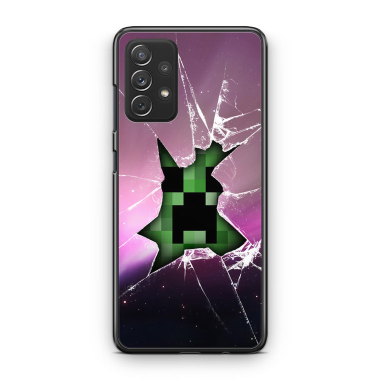 Minecraft Creeper Violet Samsung Galaxy A13 Case