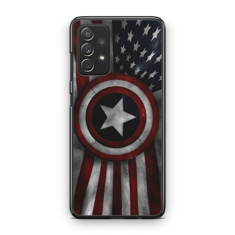 Captain America flag Samsung Galaxy A13 Case