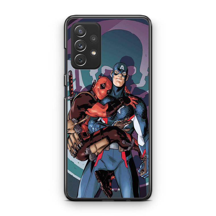 Deadpool and Captain America Samsung Galaxy A13 Case