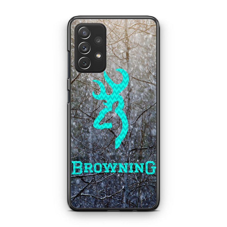 Browning Turquoise Chevron Samsung Galaxy A13 Case