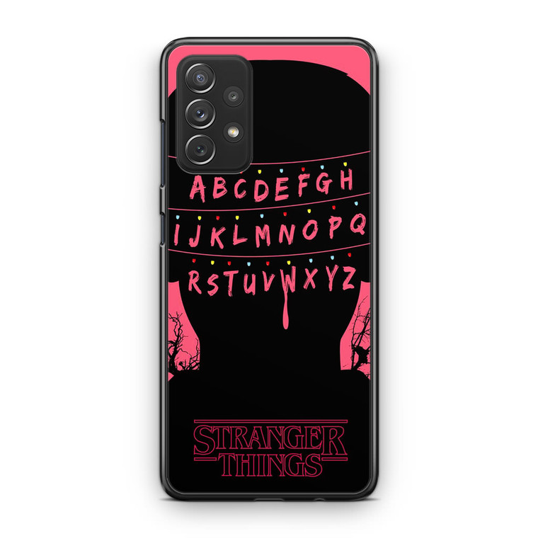 Stranger Things Alphabets Samsung Galaxy A13 Case