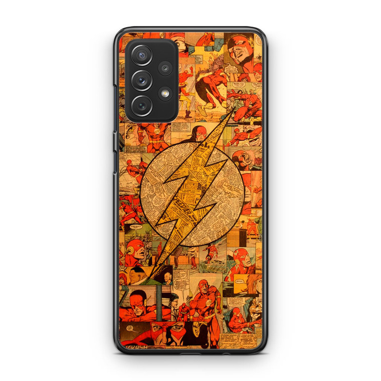 Flash Superhero Logo DC Comics Collage Samsung Galaxy A13 Case