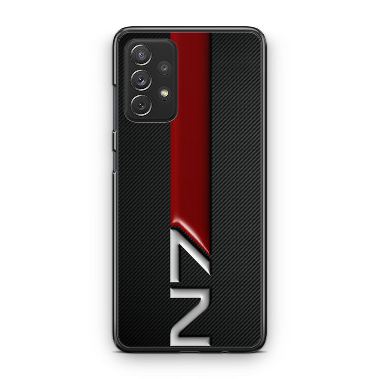 Mass Effect N7 Logo Carbon Samsung Galaxy A13 Case