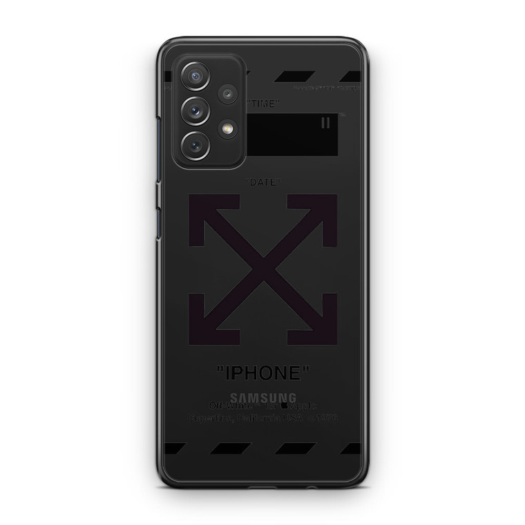 OW X Apple Transparent Samsung Galaxy A13 Case