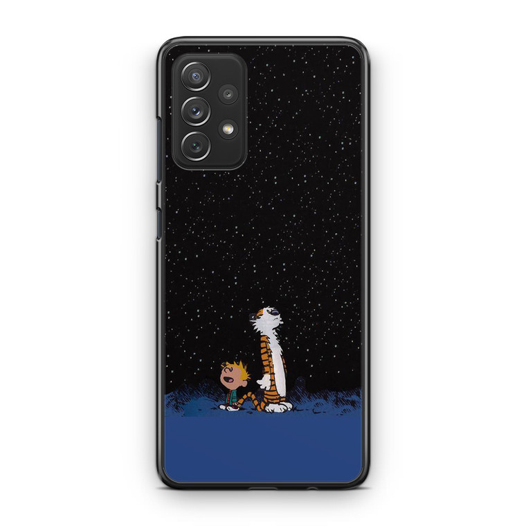 Calvin and Hobbes Space Samsung Galaxy A13 Case
