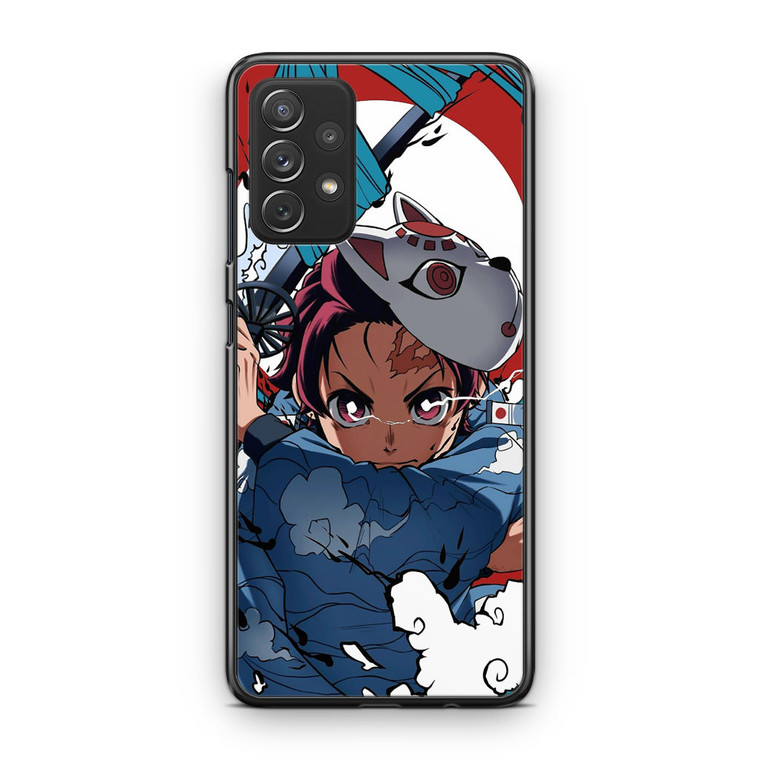 Tanjro Demon Slayer Fox Mask Samsung Galaxy A13 Case