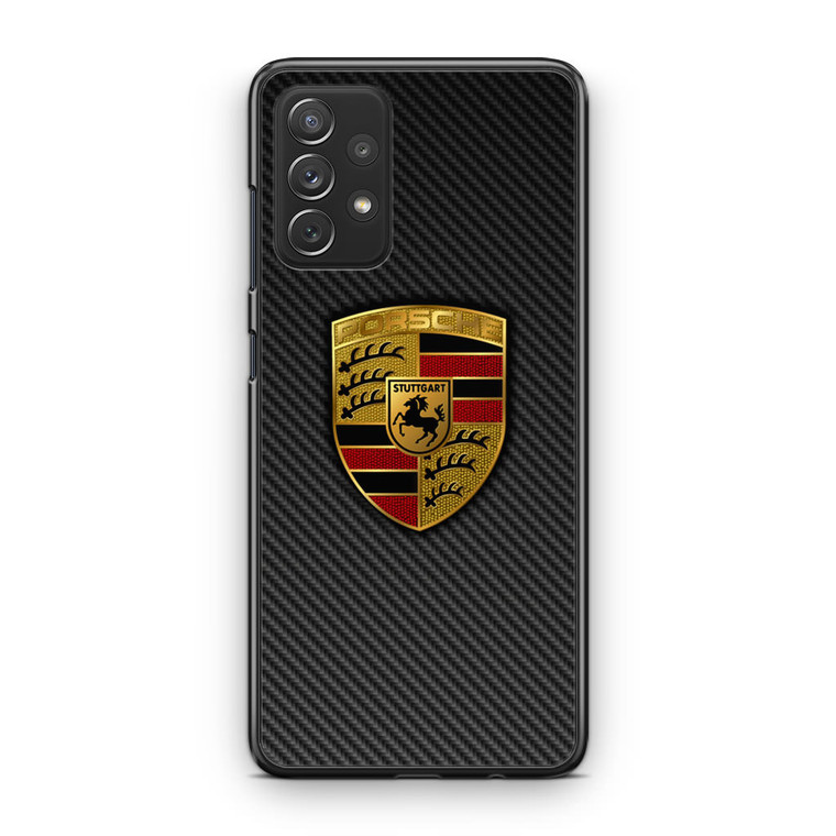 Carbon Porsche Logo Samsung Galaxy A13 Case