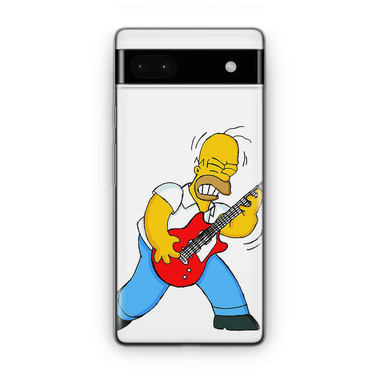 Homer Simpson Guitar Google Pixel 6A Case