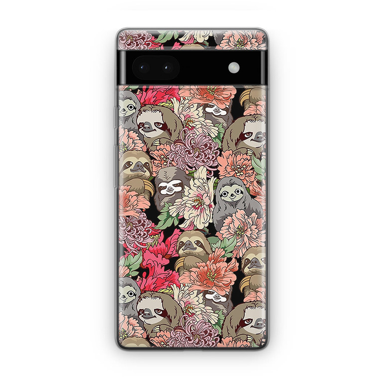 Because Sloth Flower Google Pixel 6A Case