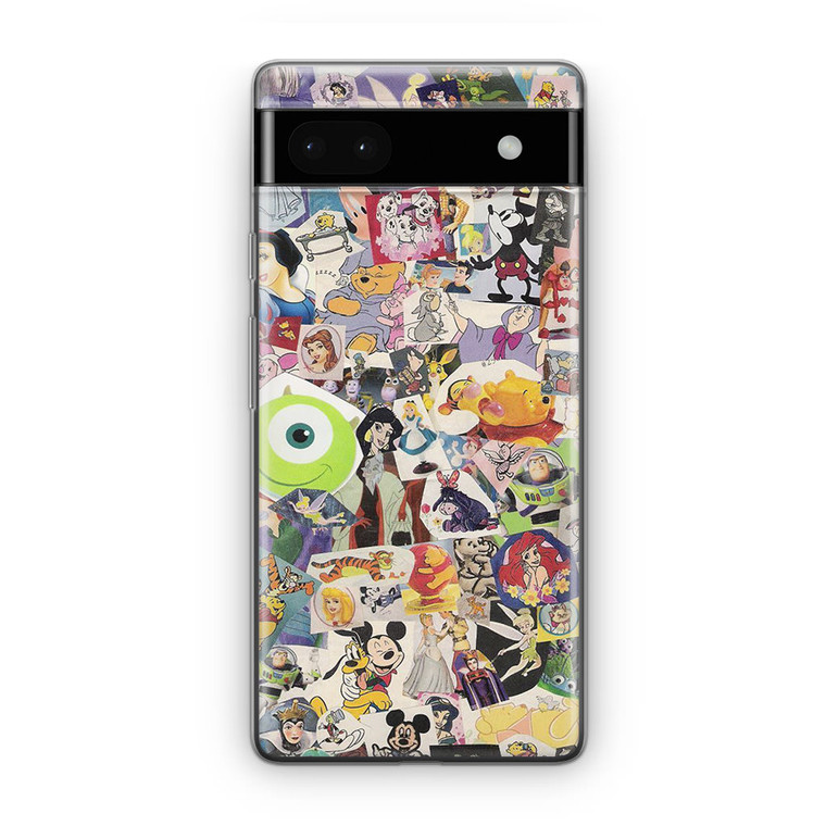 Disney Collage Art Google Pixel 6A Case