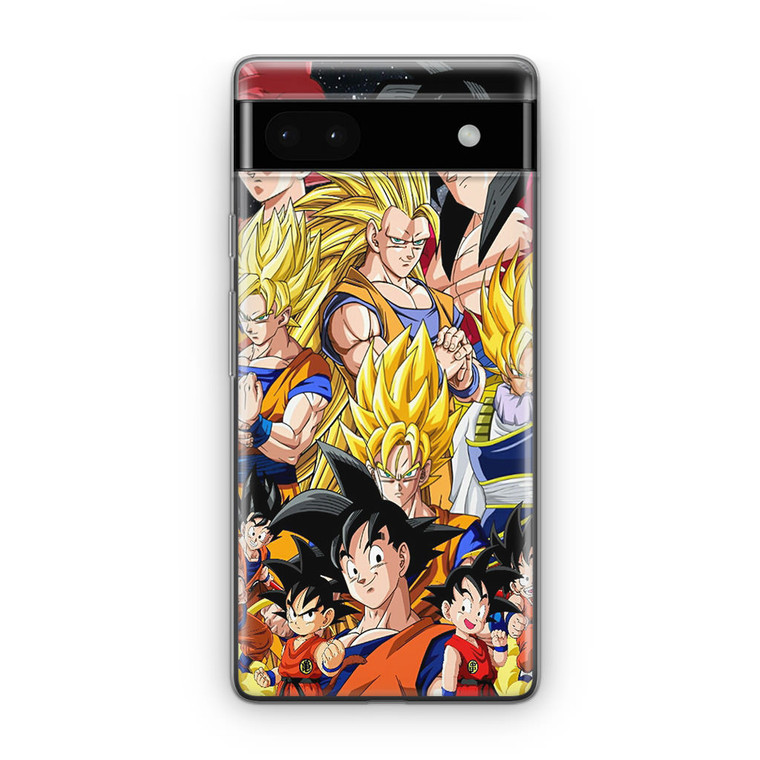 Dragon Ball Z Son Goku Collage Google Pixel 6A Case