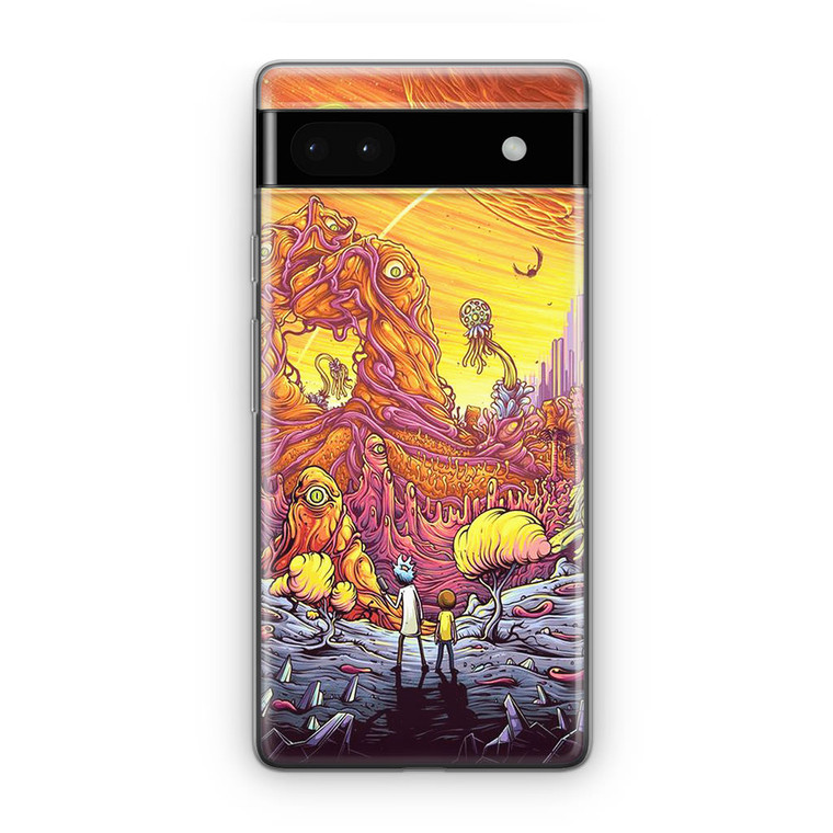 Rick and Morty Alien Planet Google Pixel 6A Case